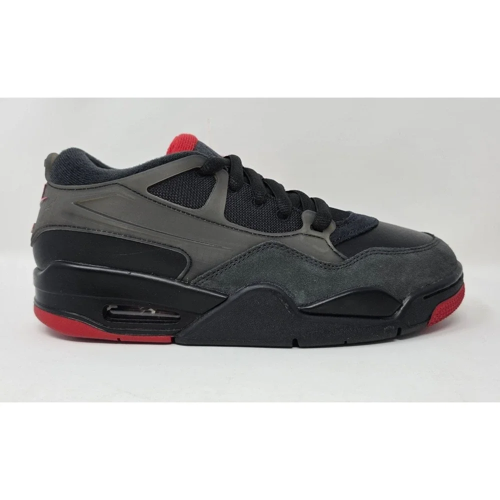 Air Jordan 4 RM GS Black Varsity Red Anthracite FQ7938-060 Kid's 7Y Women's 8.5
